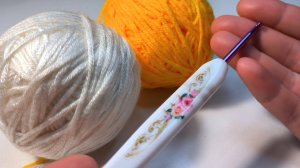 💥 🔥 Легче не бывает: супер-узор крючком! 2 ряда – и красота готова!