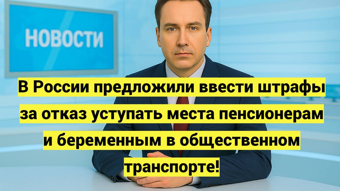 Россиян предложили штрафовать за отказ уступать места пенсионерам в транспорте смотреть онлайн
