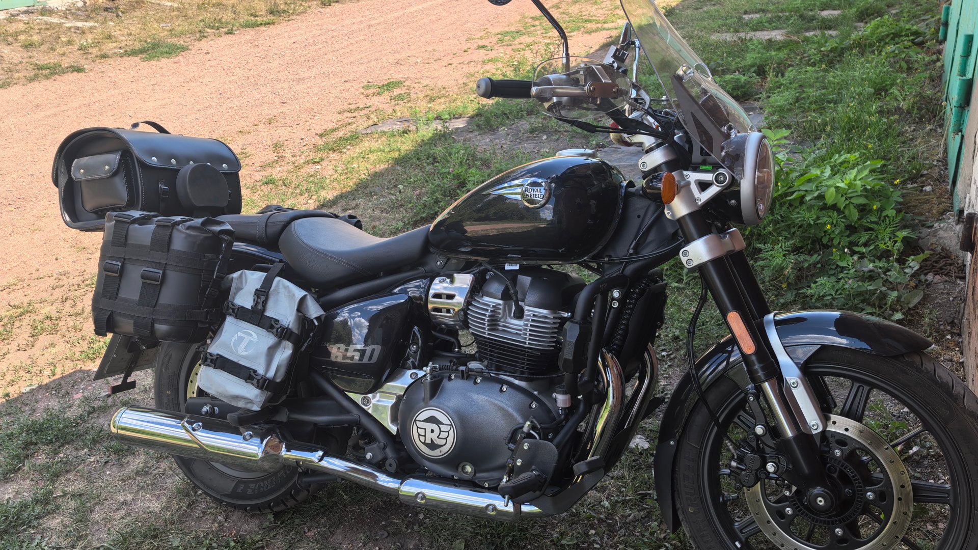 Защитные дуги на Royal Enfield Super Meteor ,посылка из Индии.