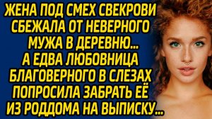 Жена под смех свекрови сбежала от неверного мужа в деревню… А едва любовница благоверного в слезах.