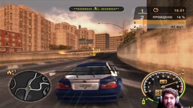 ПЕРВЫЙ ЗАПУСК NFS MOST WANTED НА PS2
