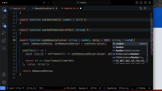 145. useDebounce TypeScript (Generics) смотреть онлайн