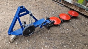 Самодельная роторная косилка на минитрактор. Переделка мотоблочной косилки на трактор 2диска + 1диск