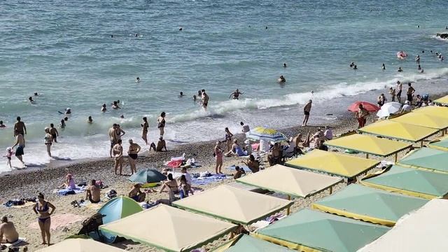 Отдых на море в Крыму, пляжи Николаевки, август 2025