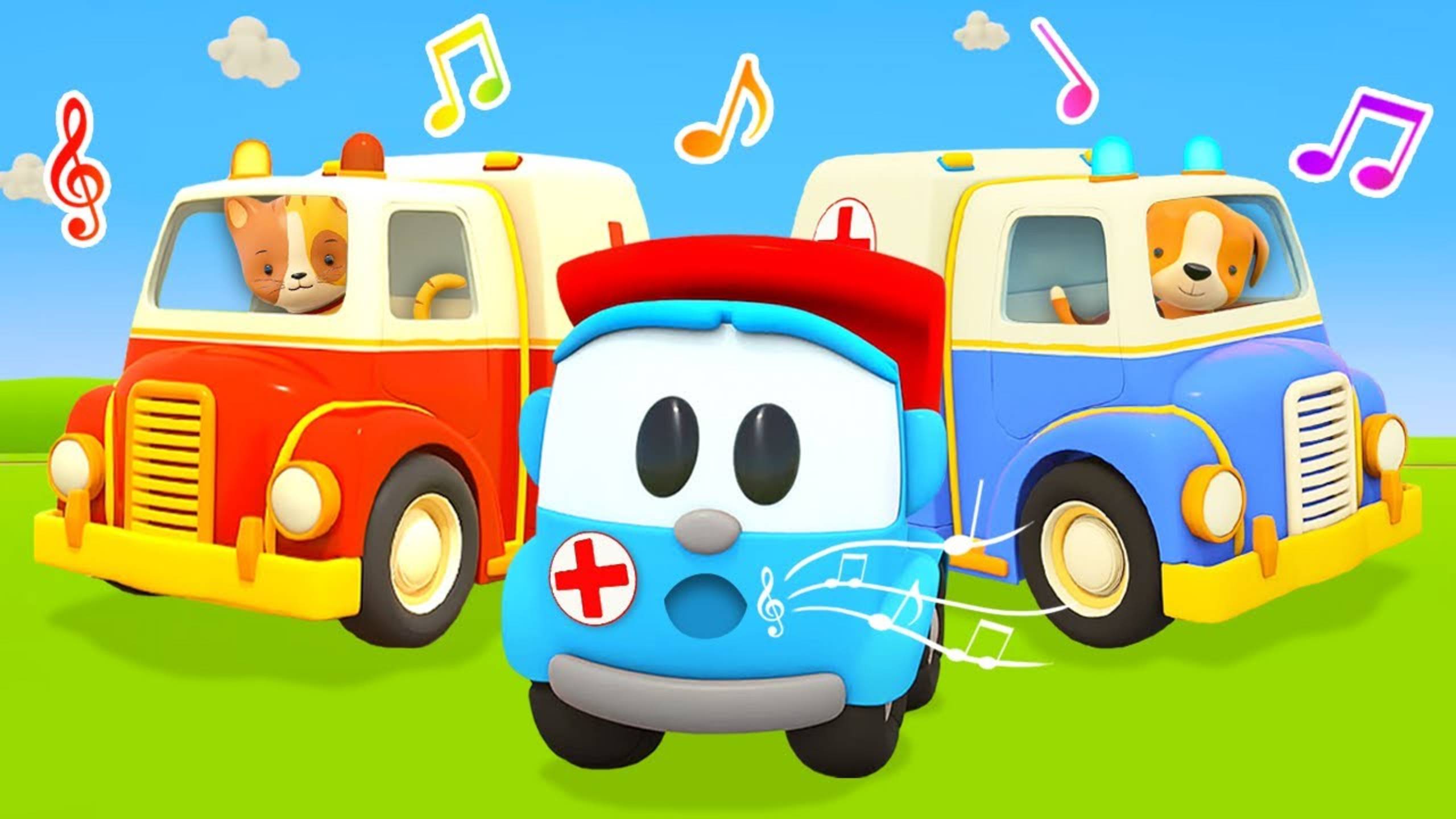Лёва Грузовичок поёт песенки про машинки 🚜🎵 Трактор, эвакуатор, поезд и лодочка | Для детей