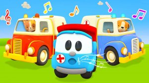 Лёва Грузовичок поёт песенки про машинки 🚜🎵 Трактор, эвакуатор, поезд и лодочка | Для детей