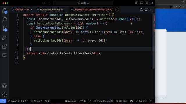165. Keep track of bookmarked ids in context API смотреть онлайн