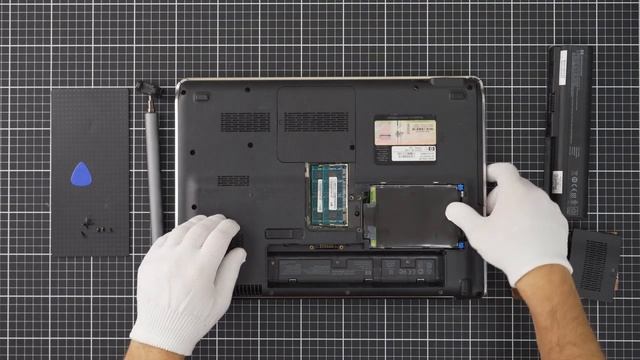 Как заменить клавиатуру для ноутбука HP 681800-251 чёрная, с рамкой смотреть онлайн