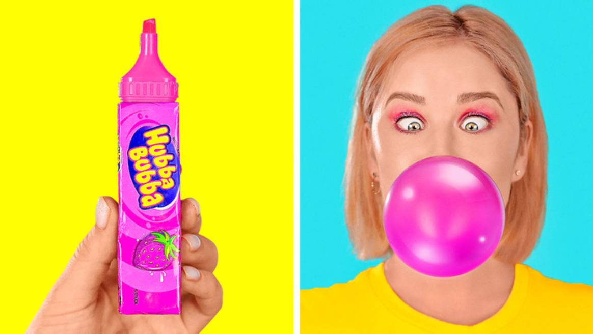 🍫 Как пронести еду в класс 😋 крутые школьные лайфхаки! смотреть онлайн