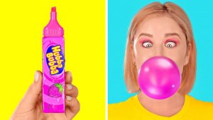 🍫 Как пронести еду в класс 😋 крутые школьные лайфхаки!