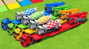 Мультики для детей про яркие грузовички с прицепами. Онлайн мультики для малышей про машинки