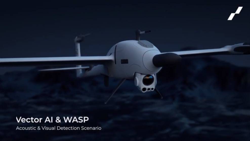 Контрбатарейный дрон Vector AI WASP с микрофоном