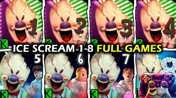 Прохождение всех частей мороженщика 1-8 без комментариев