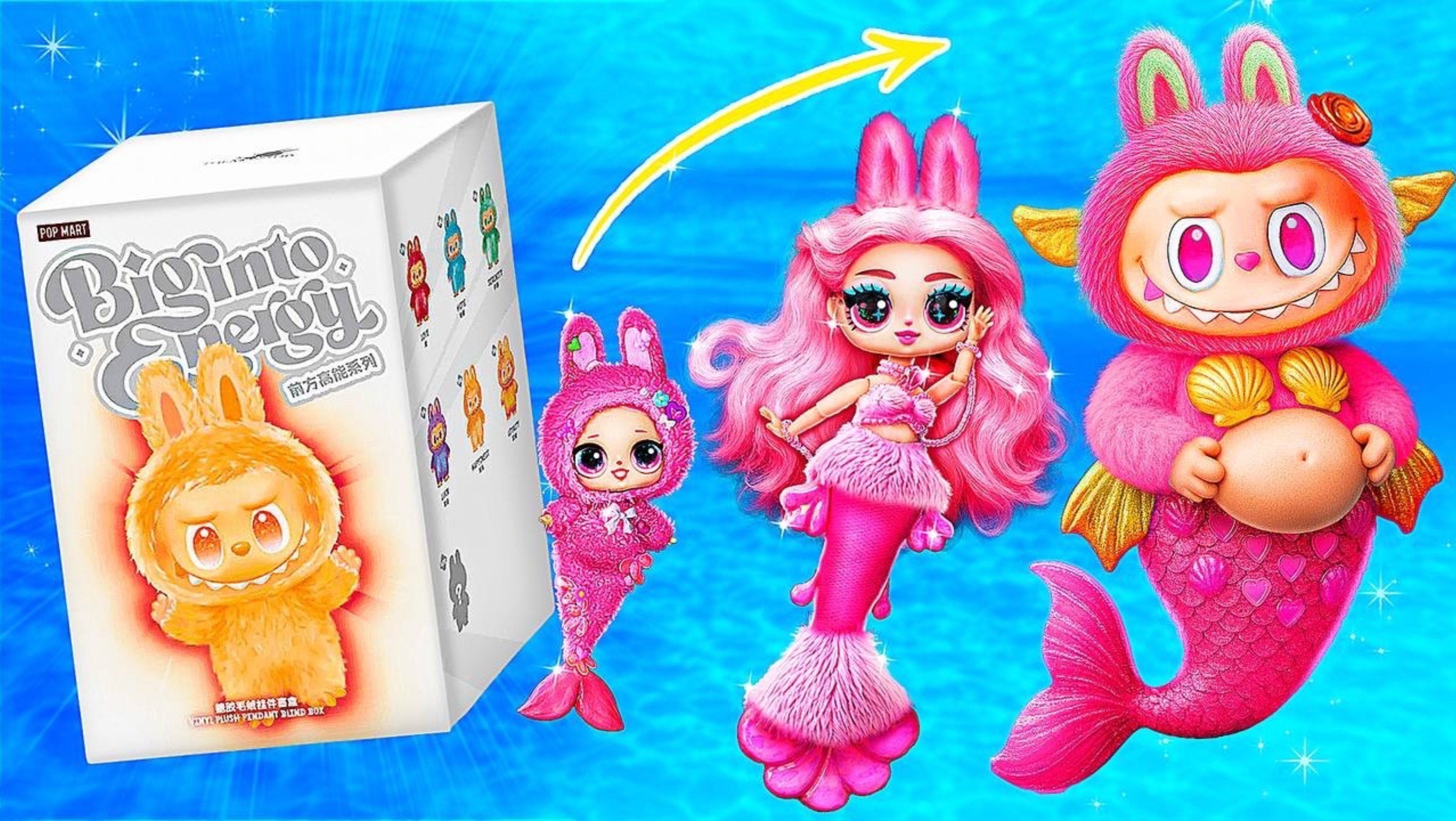 Лабубу русалка растёт! Поделки для ЛОЛ ОМГ смотреть онлайн