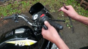 Стандартное ТО простого мотоцикла, на примере индийского TVS HLX 150X. Часть 10. Ход троса газа