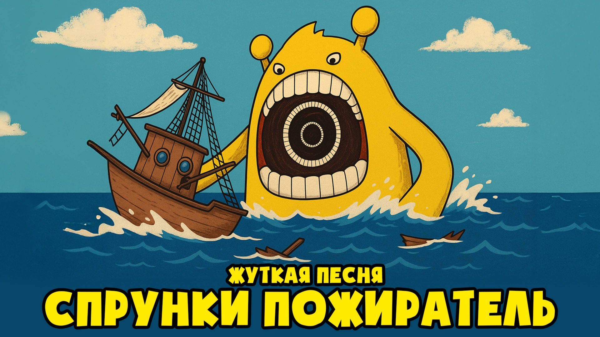 СПРУНКИ ПОЖИРАТЕЛЬ - Аниматор (ПЕСНЯ КЛИП SPRUNKI EATER, мультик, анимация, мультфильм) смотреть онлайн