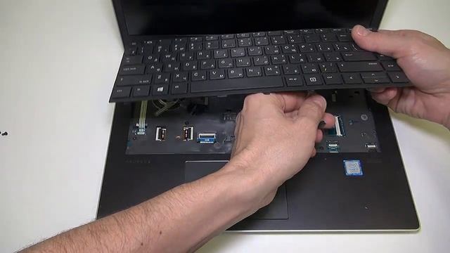 Как заменить клавиатуру для ноутбука HP Probook 430 G5, 440 G5, 445 G5 черная, рамка черная смотреть онлайн