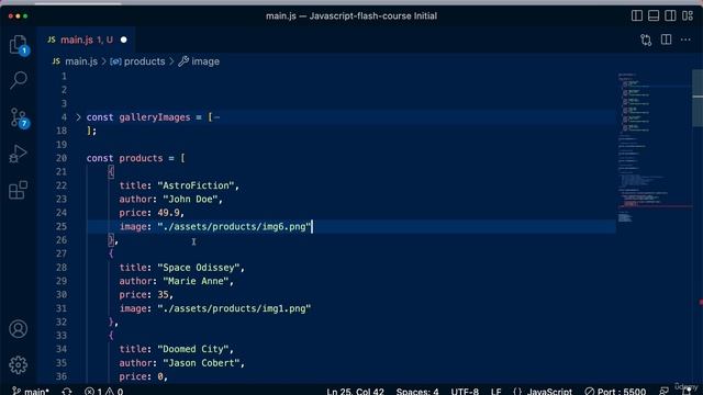 3. Project Populating the Products Section (Part 1) смотреть онлайн