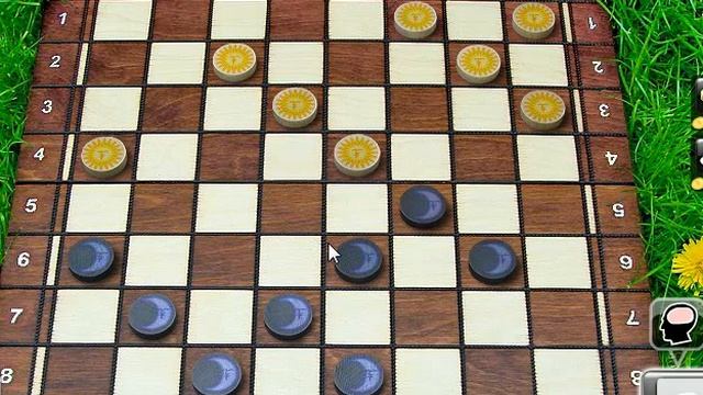 Победить партию в шашки в меншенстве легко