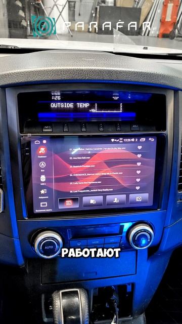 Установка магнитолы #Андроид #Parafar PF458U2K в #Mitsubishi #Pajero4 смотреть онлайн