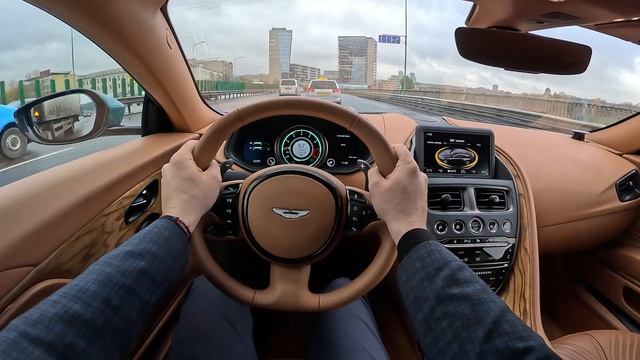 Aston Martin DB11 [ V8 528 л.с. ] POV Test Drive смотреть онлайн