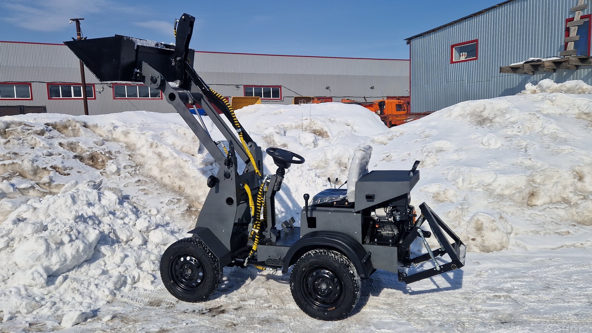 Рейстайлинговый 💥💯 Минипогрузчик 4х4 из цельного металла 10мм