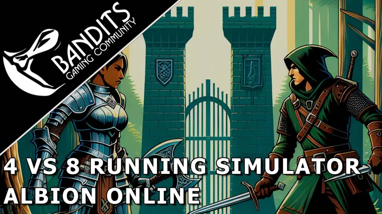 4 против 8 в PvP за заставу против гильдии Running Simulator в игре Albion Online