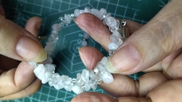 браслеты из натурального камня Розовый кварц