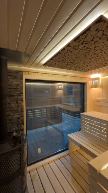 Панорама в парной!#баня #парная#Баннотека#отдых #пол#хорошиекачество#Русскаябаня#хорошо#красивые#дом