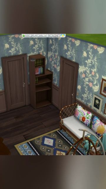 Уютная гостиная с камином в деревенском стиле | Sims 4 смотреть онлайн