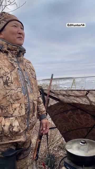 Полевой обед из 4х чирков #hunting #охота #природа #goose #birds #красиво #duckhunting #edhunter14