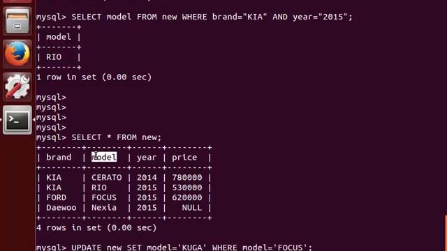 LPIC 105.3 часть третья Получение информации из БД MySQL смотреть онлайн