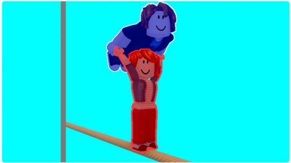 Проходим игру командные головоломки с моим другом в ROBLOX