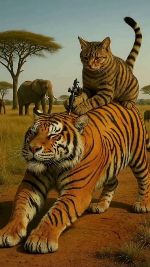 Кот и Татуировки  #нейросети #мультики #рыжый кот #котики #заработок #доходвсети #забавныевидео