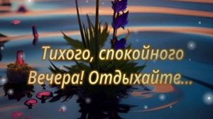 ТИХОГО, СПОКОЙНОГО ВЕЧЕРА! ОТДЫХАЙТЕ!
