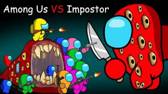 Among Us Красный между нами, зомби (Самозванец) смотреть онлайн