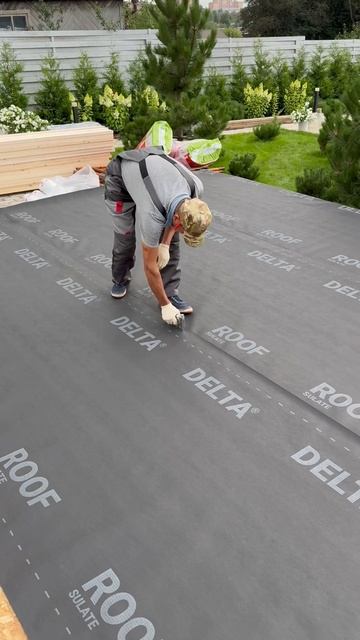 🤫🤫 Утепление каркасного перекрытия. Монтаж сплошного ностила и защита от влаги. смотреть онлайн