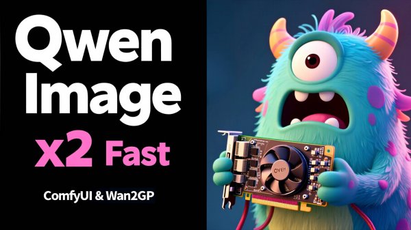 Qwen Image 2x Fast в ComfyUI и Wan2GP
