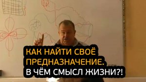 Как найти своё предназначение. В чём смысл жизни?!