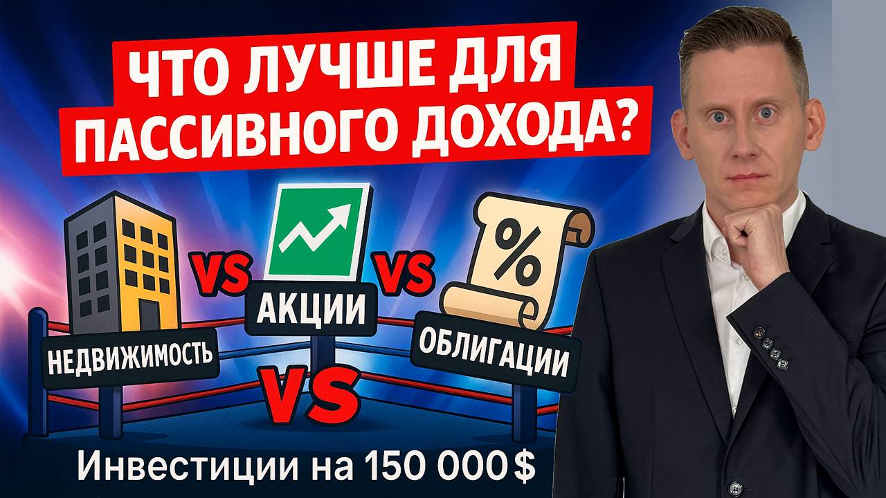 Куда инвестировать 150 000$ для пассивного дохода смотреть онлайн