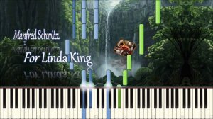 Манфред Шмитц / M.Schmitz - For Linda King (piano tutorial) [НОТЫ + MIDI]