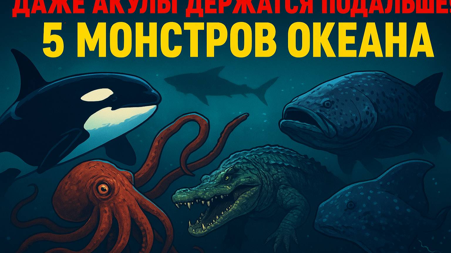 5 океанских существ которых боятся даже акулы
