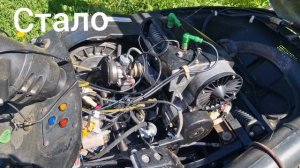 Форсированный двигатель снегохода Рысь 440.