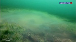 На дне озера Кандрыкуль в Башкортостане дайверы заметили бело-голубое облако