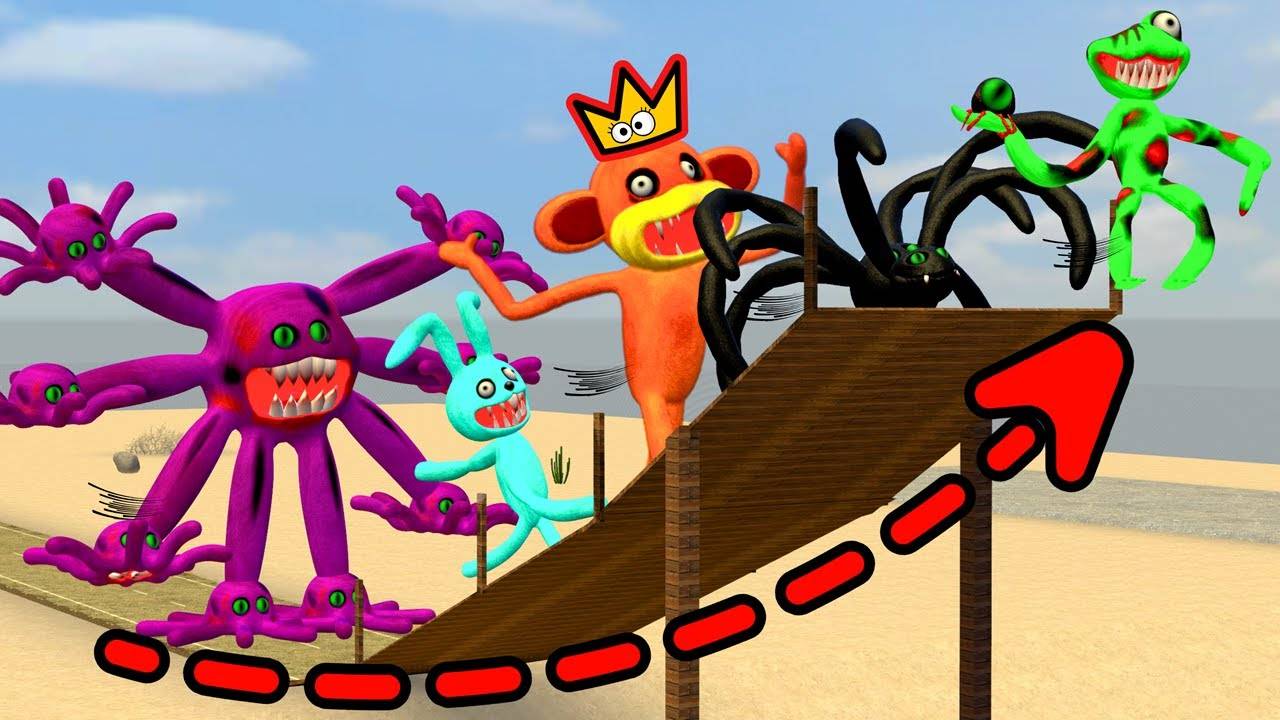 У кого самый длинный прыжок среди всего нового семейства игрушечных зомби в garry's mod смотреть онлайн