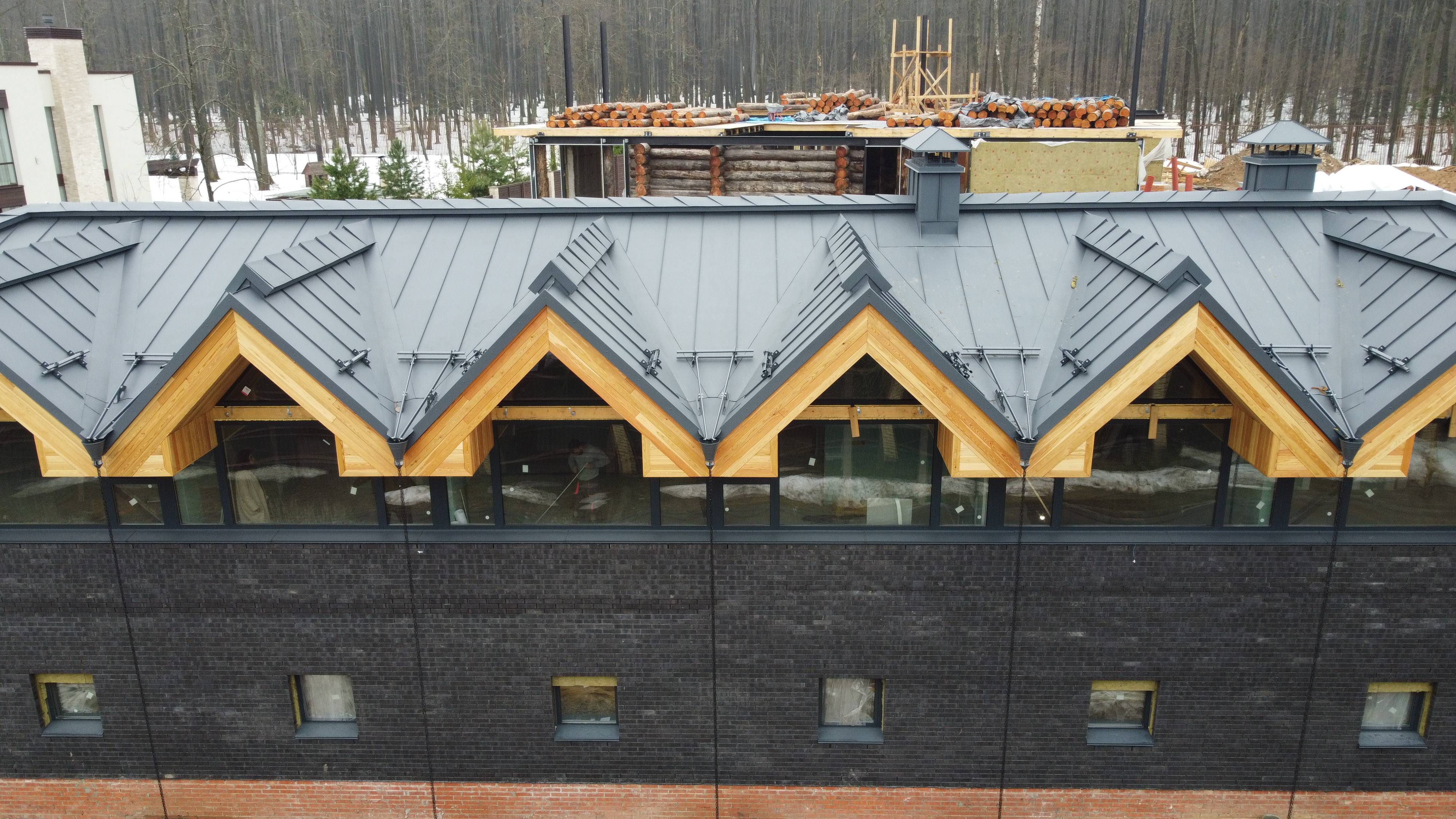 Крыша под ключ. Двойной стоячий фальц.