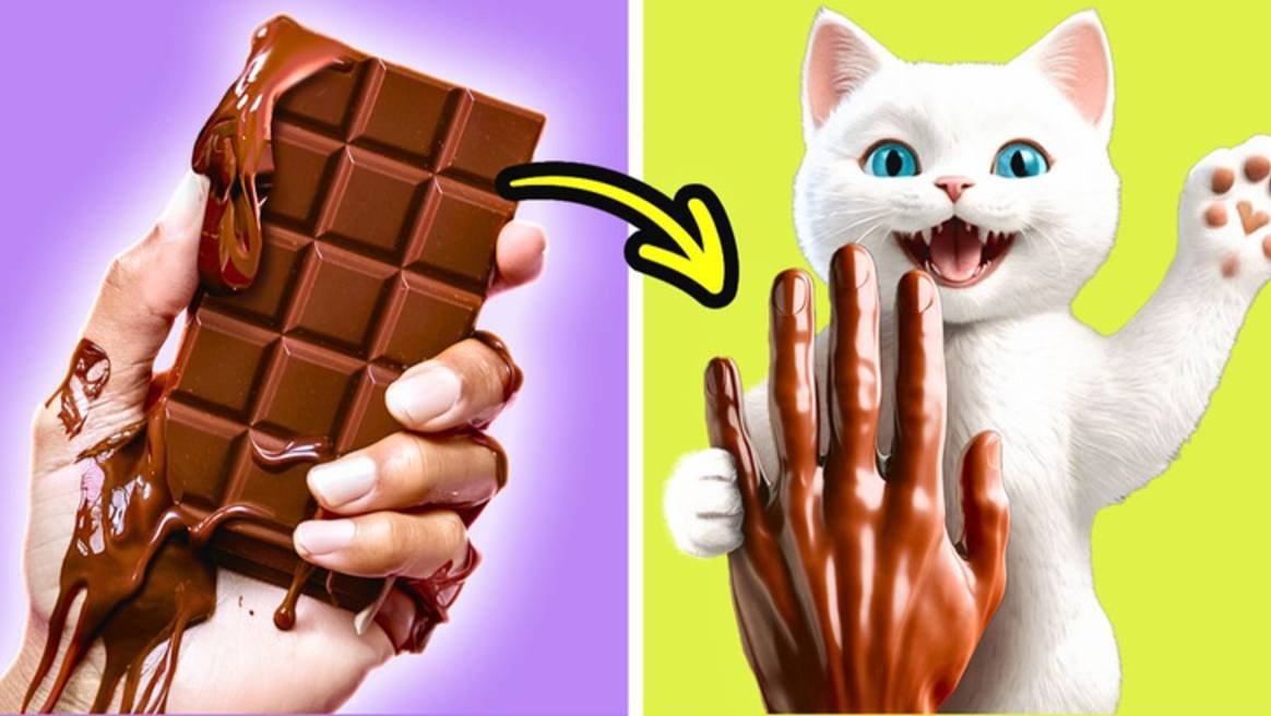 🐱 Сладкие поделки с забавной кошкой 🍭 истории из реальной жизни! смотреть онлайн