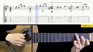 Carrying You из анимэ ''Небесный замок лапута'' Fingerstyle Lesson + TAB