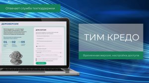 Временная версия ТИМ КРЕДО - установка и настройка доступа