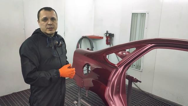 Окраска проема Mazda 46V материалами Spies Hecker смотреть онлайн